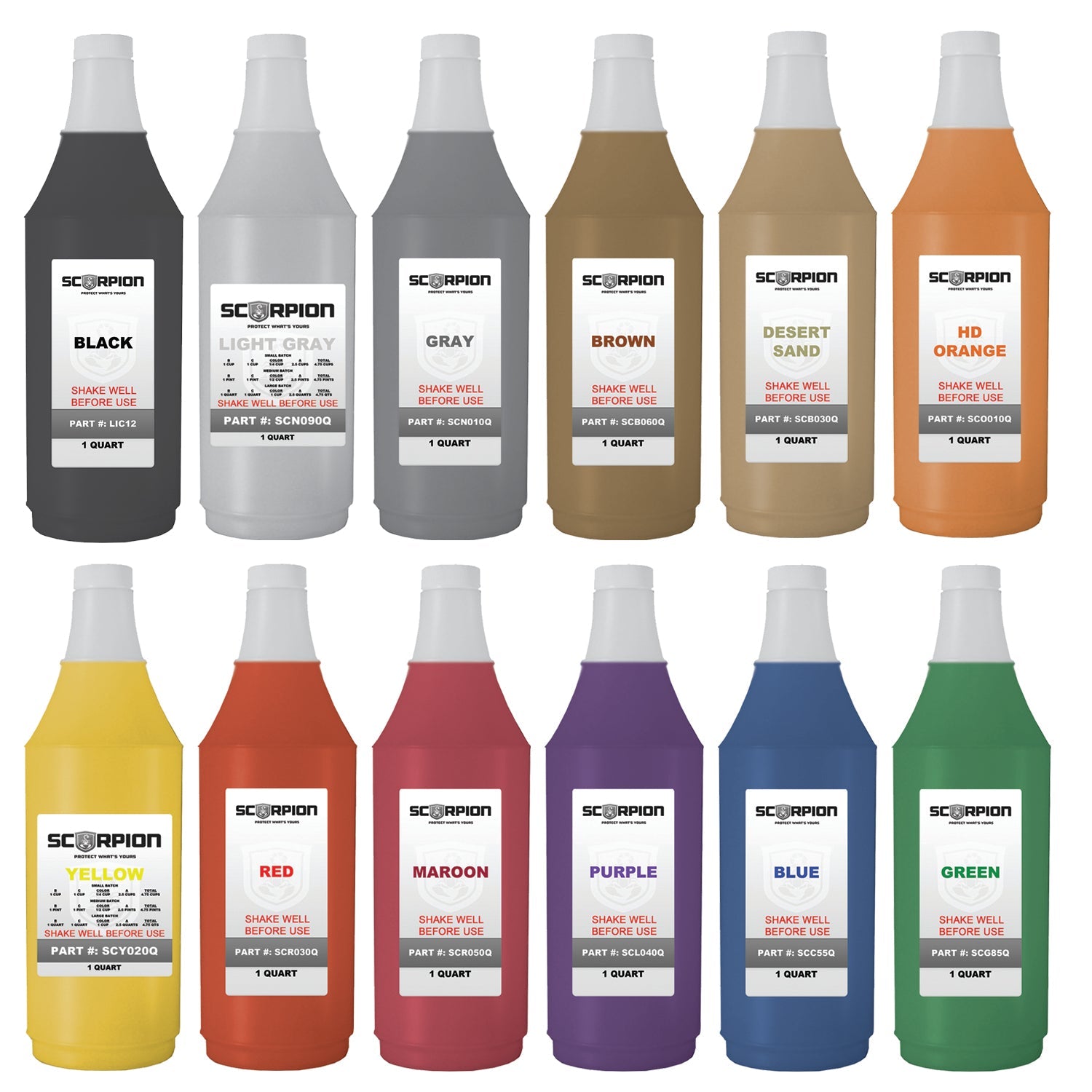 Assortment of Toner Colors
