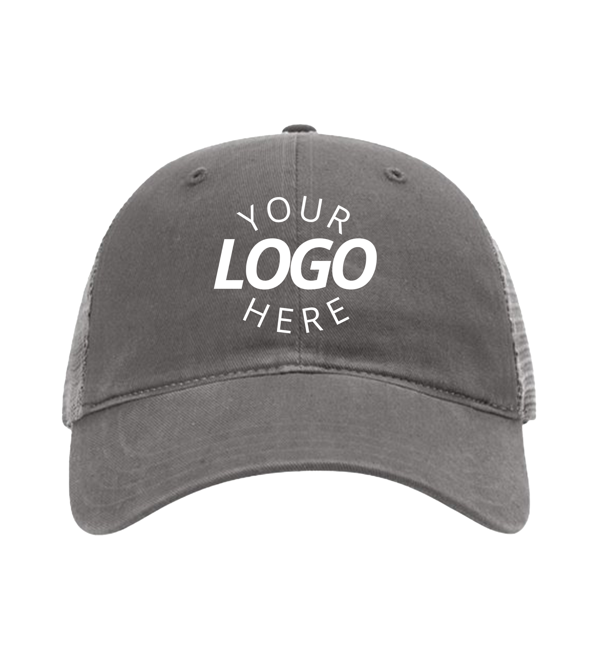 Garment-Washed Trucker Cap charcoal