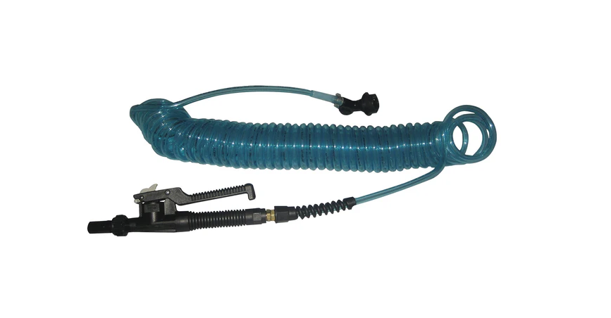 25' COILED HOSE WITH SPRAY GUN