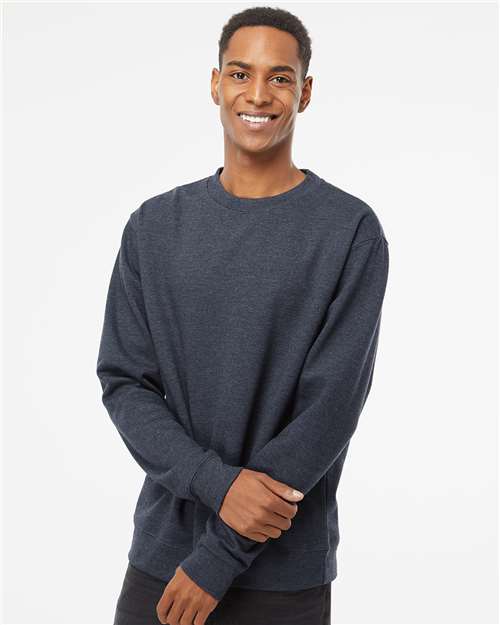 Classic Navy Heather Midweight Crewneck Sweatshirt