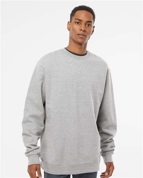 Grey Heather Midweight Crewneck Sweatshirt