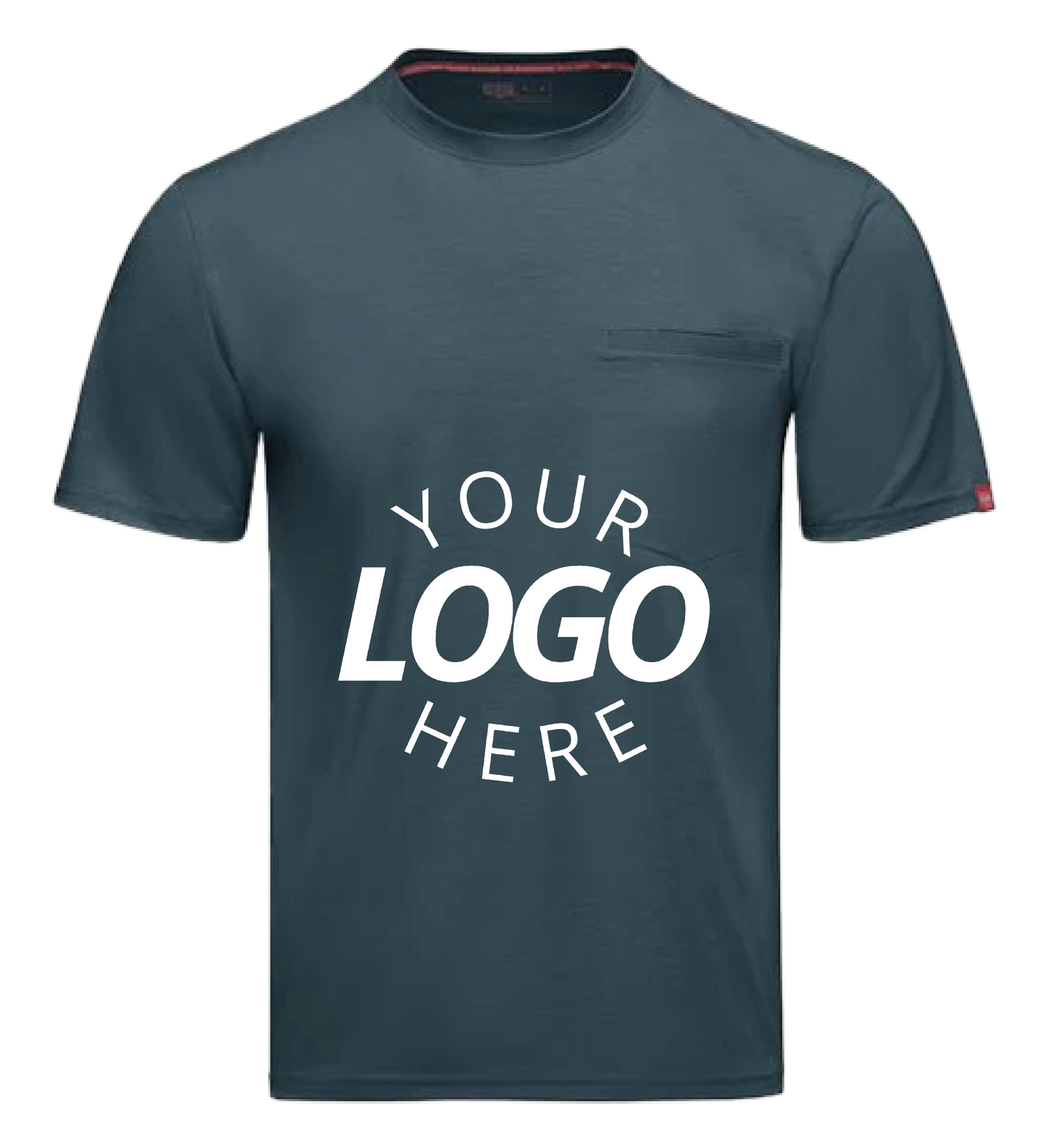 Cooling Pocket T-Shirt on blue