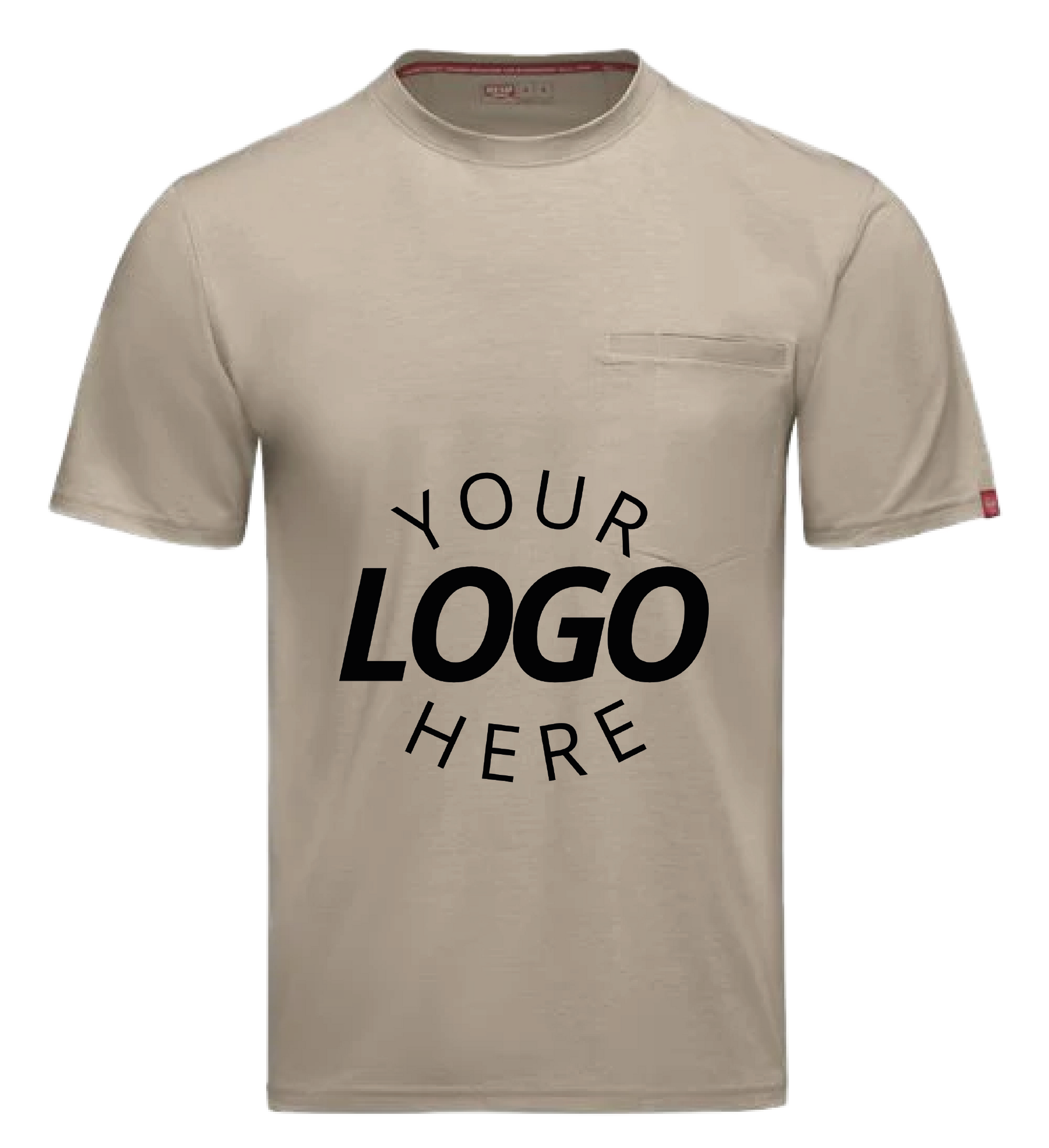 Cooling Pocket T-Shirt on Sand color