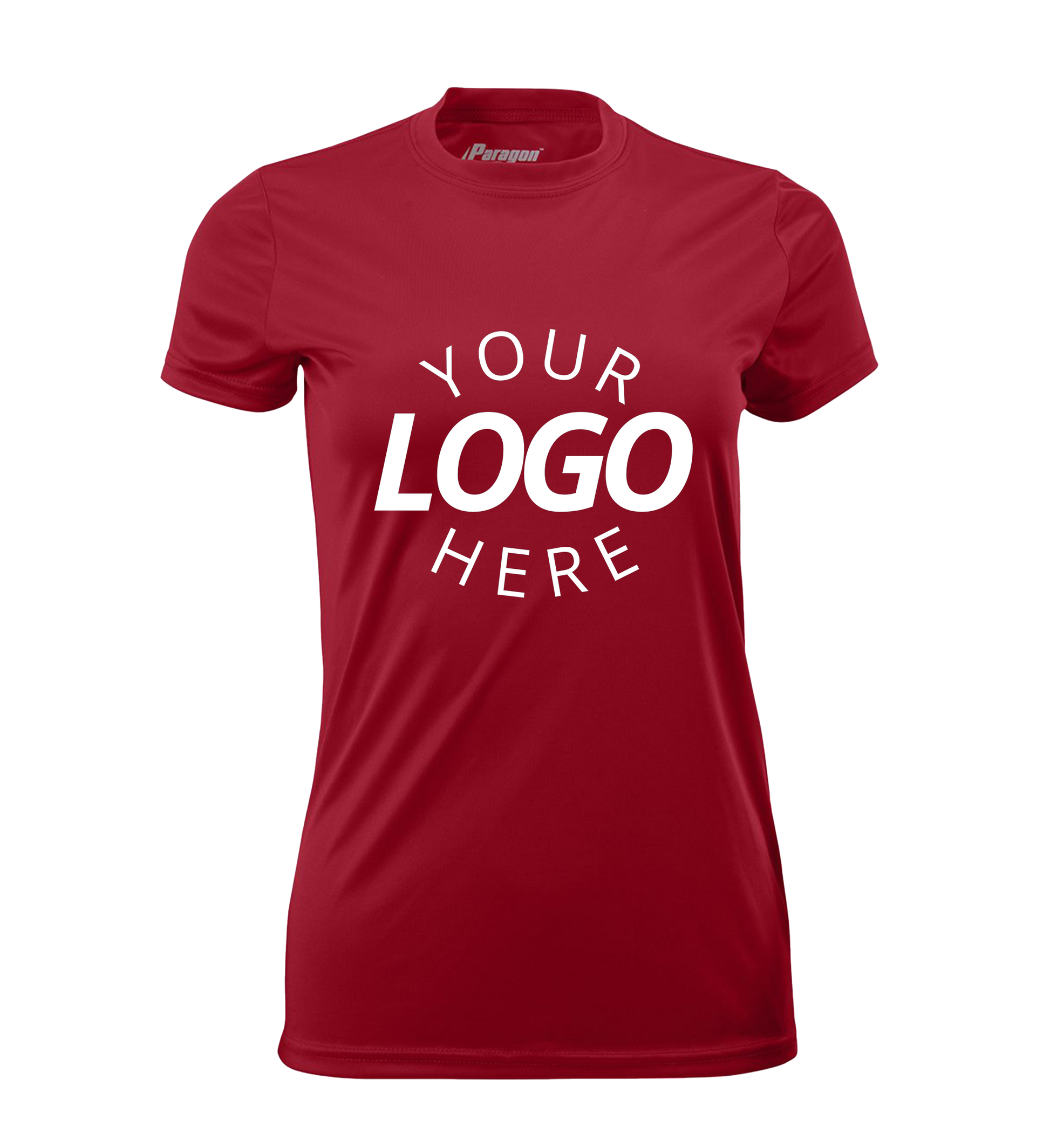 Cardinal red Blank women’s t-shirt displayed for customization