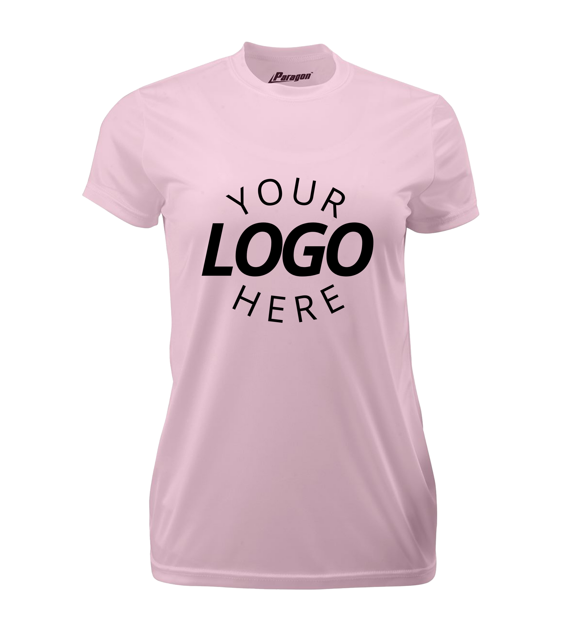 Pink Blank women’s t-shirt displayed for customization