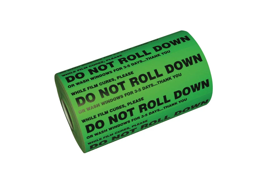 DO NOT ROLL DOWN STICKERS