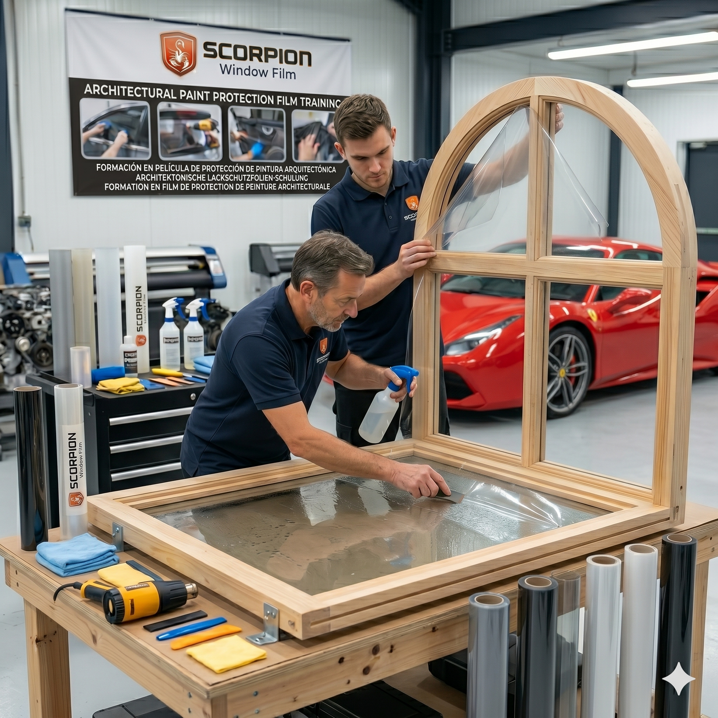 Scorpion Hands-On Architectural Flat Glass Training: Expand into Commercial & Residential Tinting