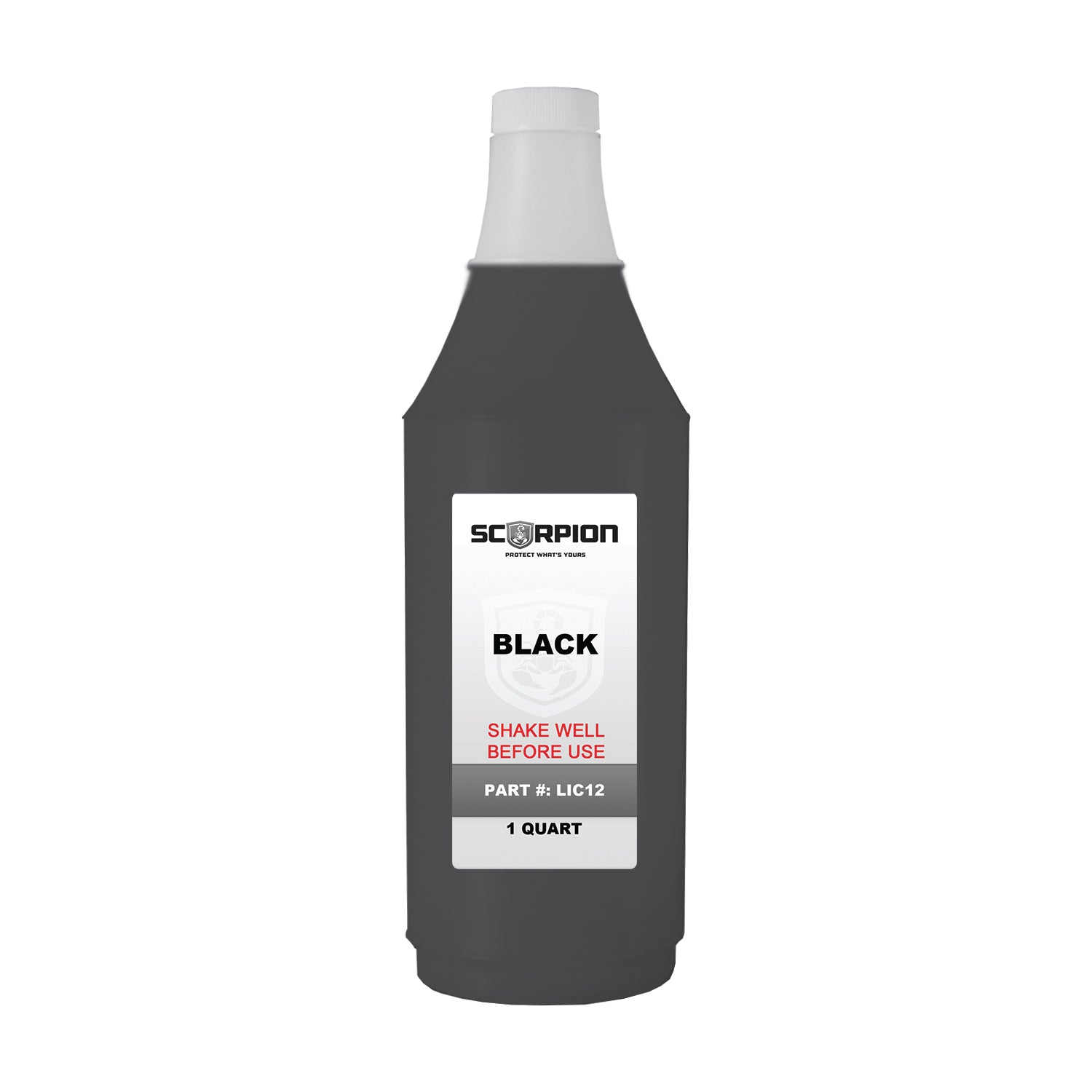 A bottle of 1 Quart Black Toner