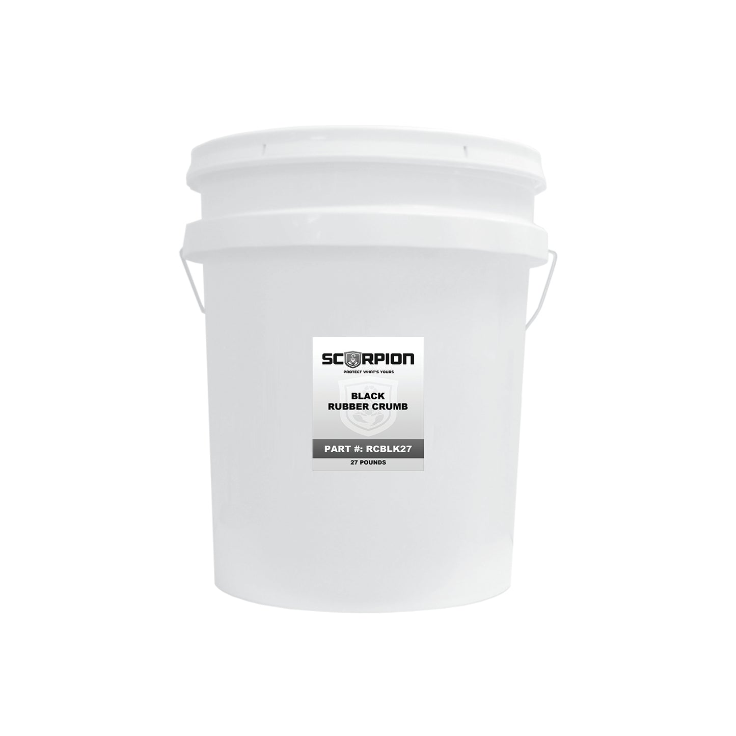 5 Gallon Black Rubber Crumb