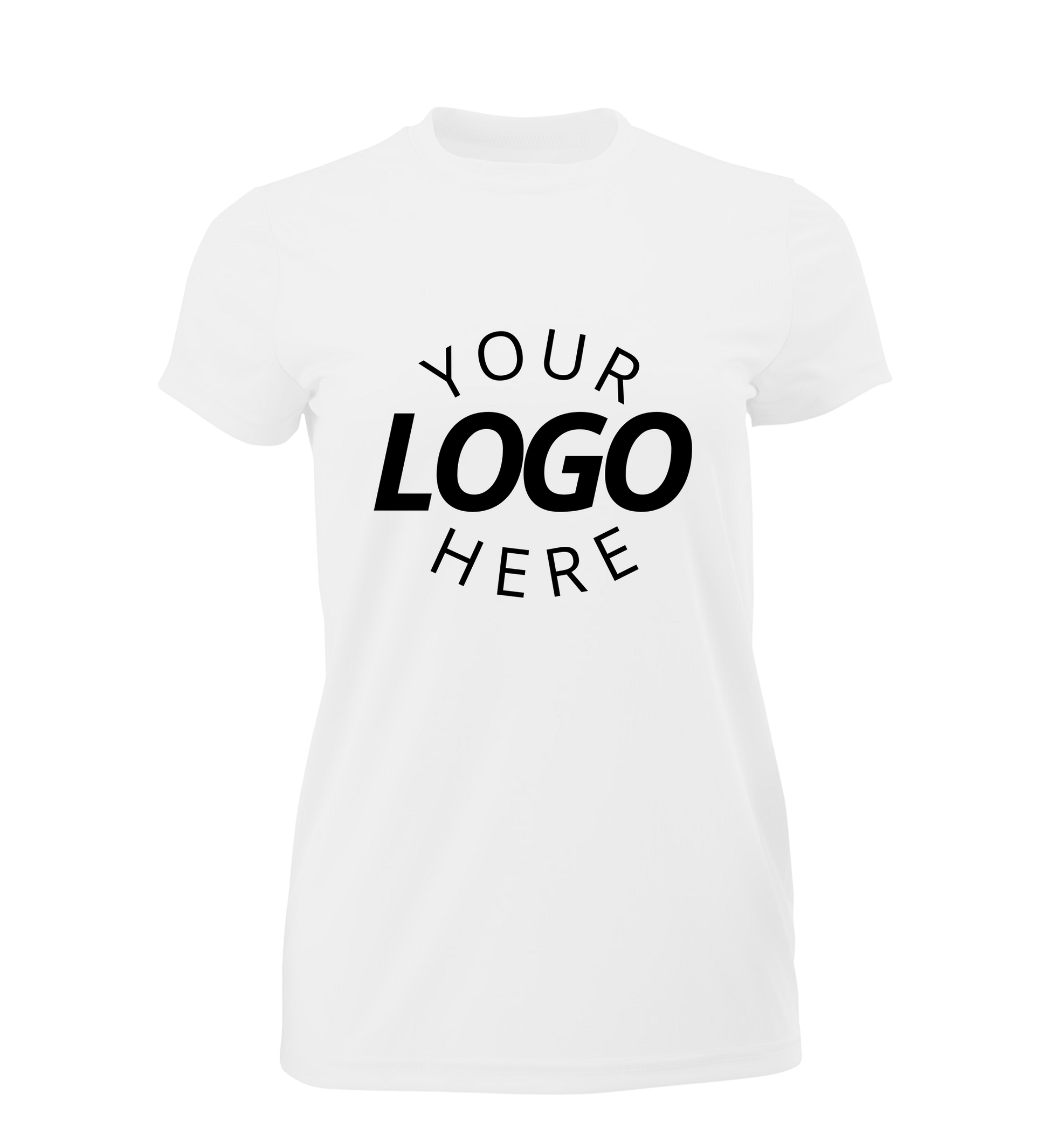 White Blank women’s t-shirt displayed for customization