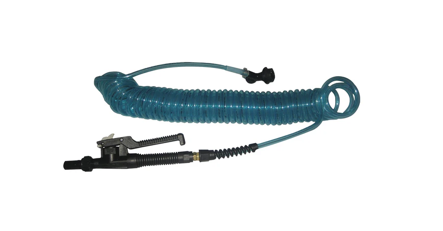 25' COILED HOSE WITH SPRAY GUN 