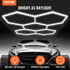 Hexagon Shop Lights — Pro Series (6500K, CRI ≥84)