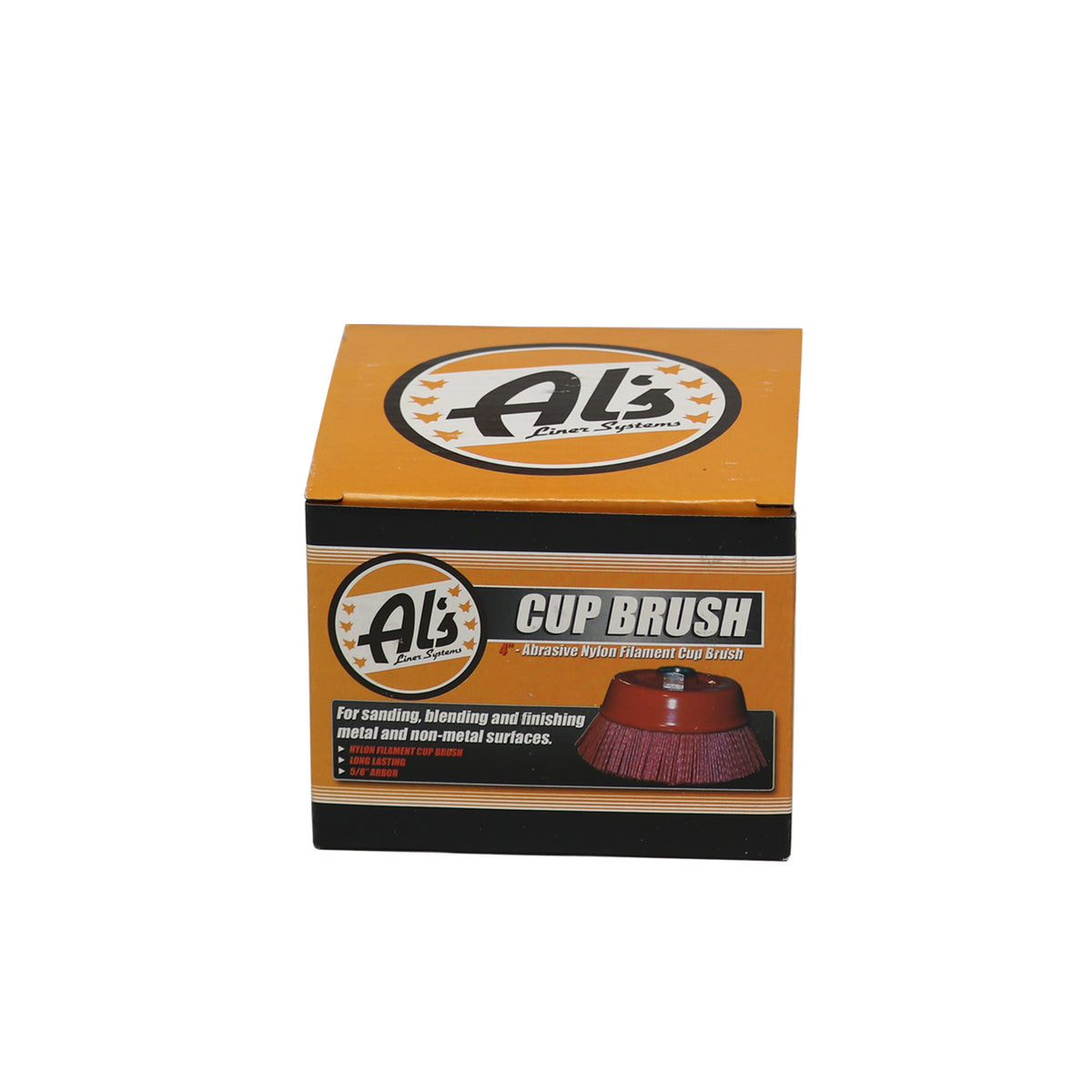 4" 80 Grit Nylon Bristle Cup Brush
