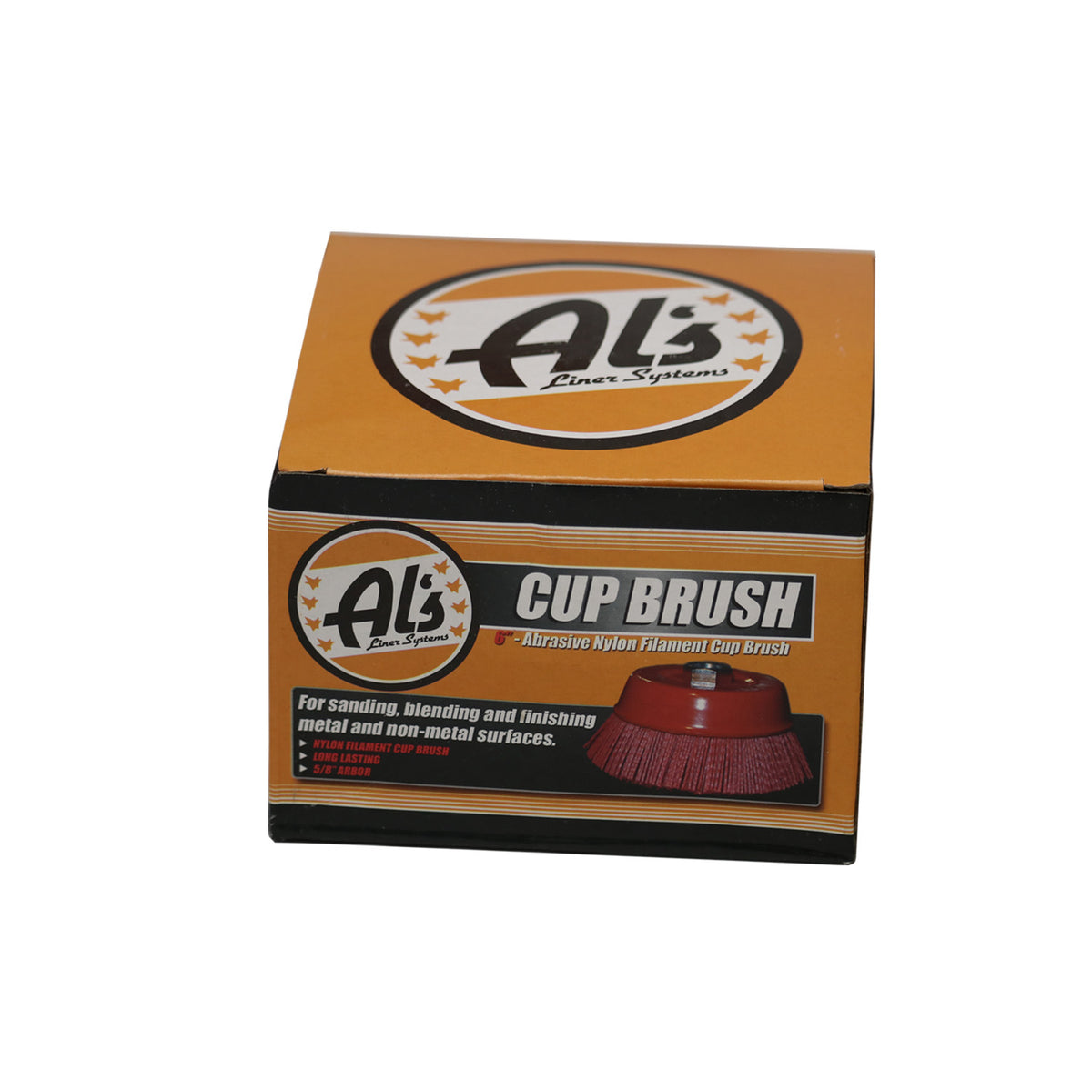 6" 80 Grit Nylon Bristle Cup Brush 