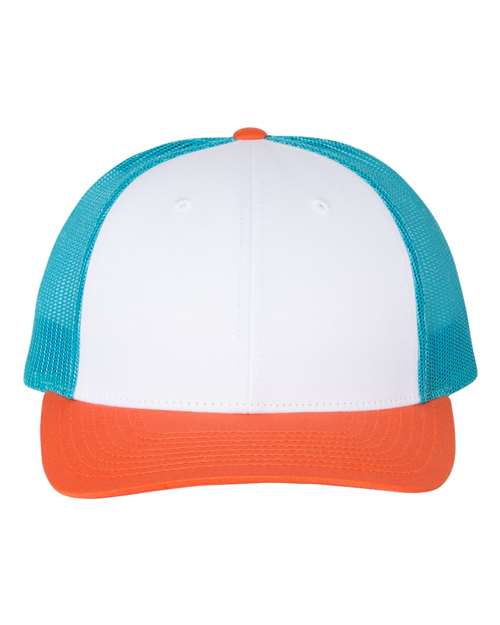 White/ Blue Hawaiin/ Pale Orange