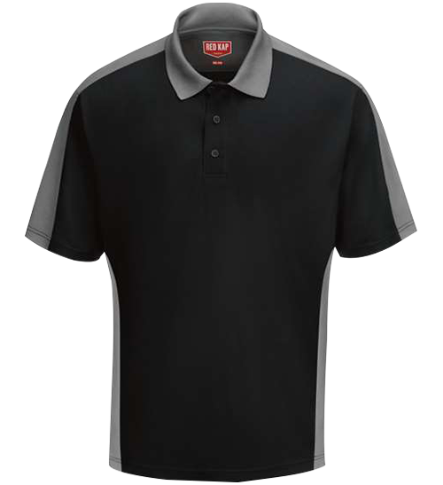 Short Sleeve Performance Knit Two Tone Polo