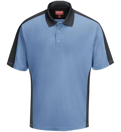 Short Sleeve Performance Knit Two Tone Polo