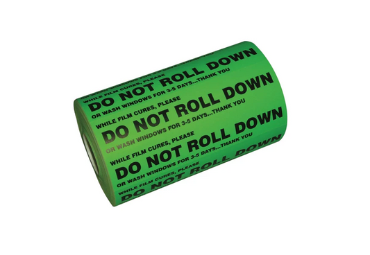 DO NOT ROLL DOWN STICKERS 