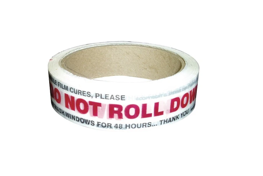 DO NOT ROLL DOWN TAPE (RED/WHITE)