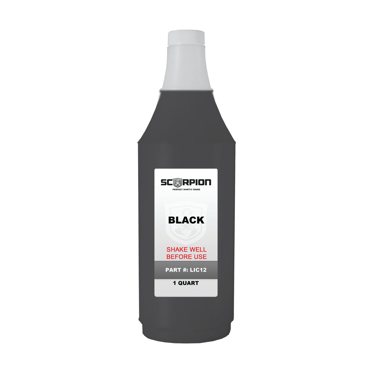A bottle of 1 Quart Black Toner 