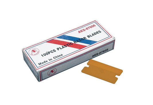 PLASTIC RAZOR BLADES 100CT