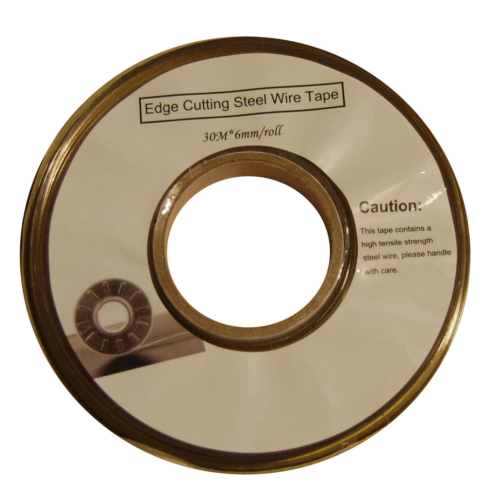 steel wire trim tape for clean coating edge cuts