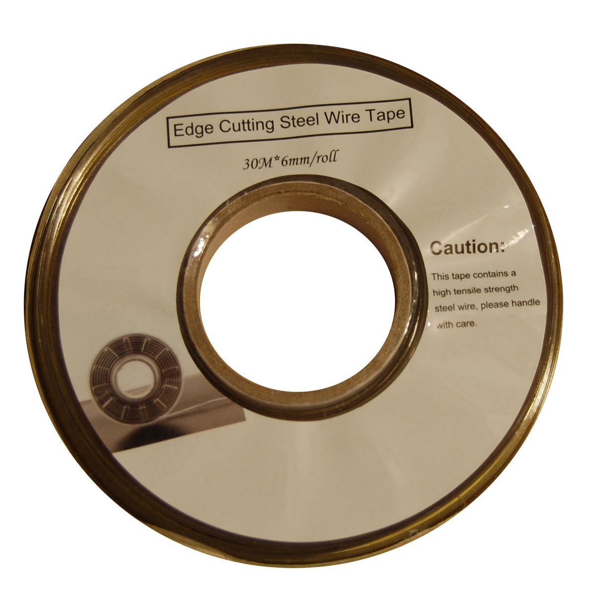 steel wire trim tape for clean coating edge cuts
