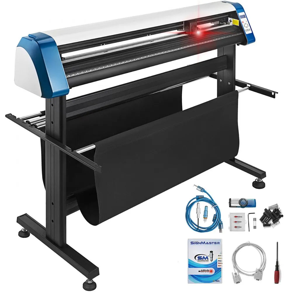 VEVOR 53-Inch Automatic Contour Vinyl Cutter Plotter Force & Speed Adjustable Sign Cutting With Floor Stand