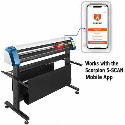 VEVOR 53-Inch Automatic Contour Vinyl Cutter Plotter Force & Speed Adjustable Sign Cutting With Floor Stand