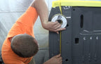 vehicle protective coating edge cut with trim tape