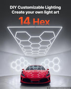 Hexagon Shop Lights — Value Series (6500K, plug-in)
