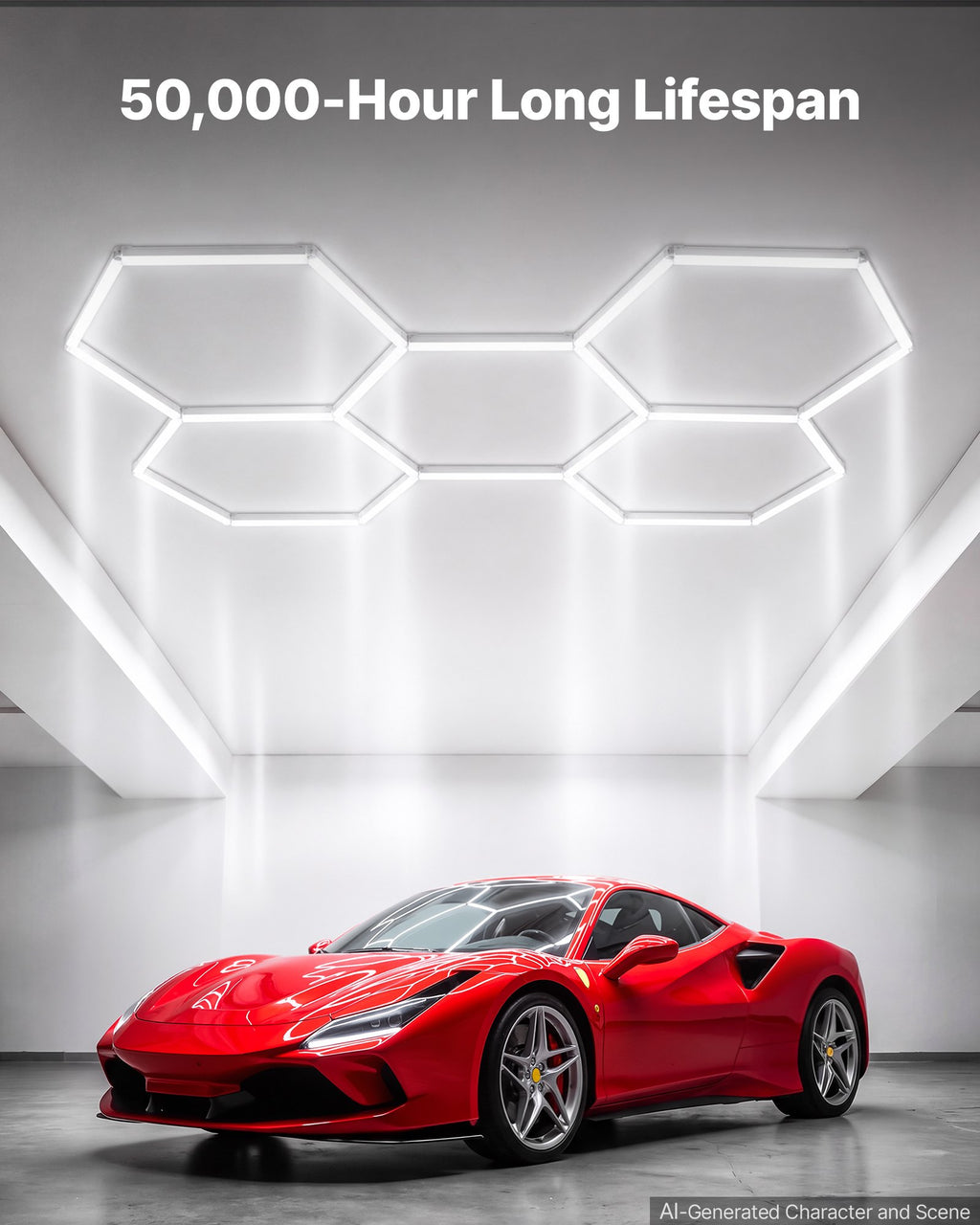 Hexagon Shop Lights — Value Series (6500K, plug-in)
