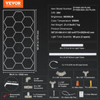 Hexagon Shop Lights — Pro Series (6500K, CRI ≥84)