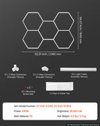 Hexagon Shop Lights — Value Series (6500K, plug-in)
