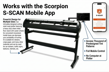 Jaguar V LX J5-101LX 40" Vinyl Cutter By GCC + Wireless SCAN Adapter