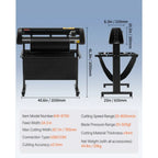 The VEVOR 34-Inch Manual Vinyl Cutter: Precision and Flexibility for Every Project.